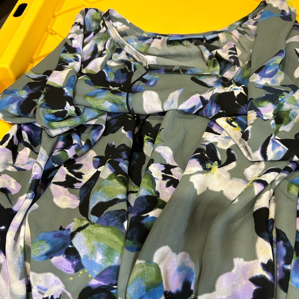 Very pretty flowered blue.